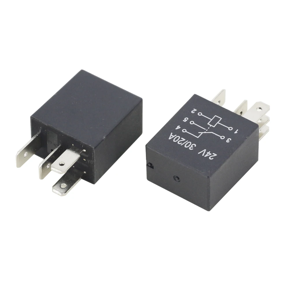 Relé automotivo da série violeta, 4 Pin, 5 Pin, 30A, 12V, 24V, 1 PC