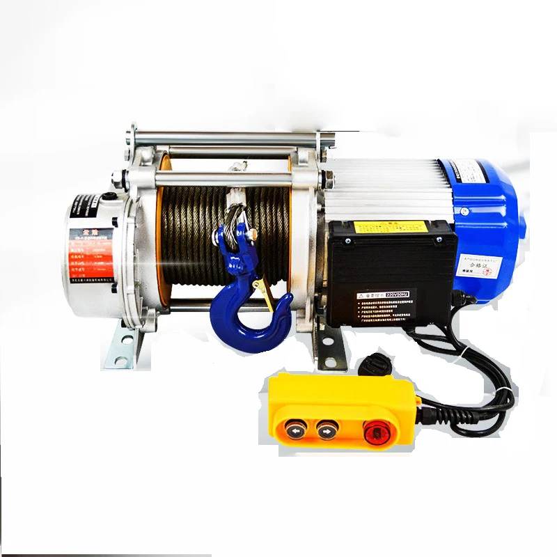 

0.5T-2T Aluminum Hoist with Wireless Remote Control Fast-Lifting Household Winch Electric Crane for Warehouse Lifting Pro