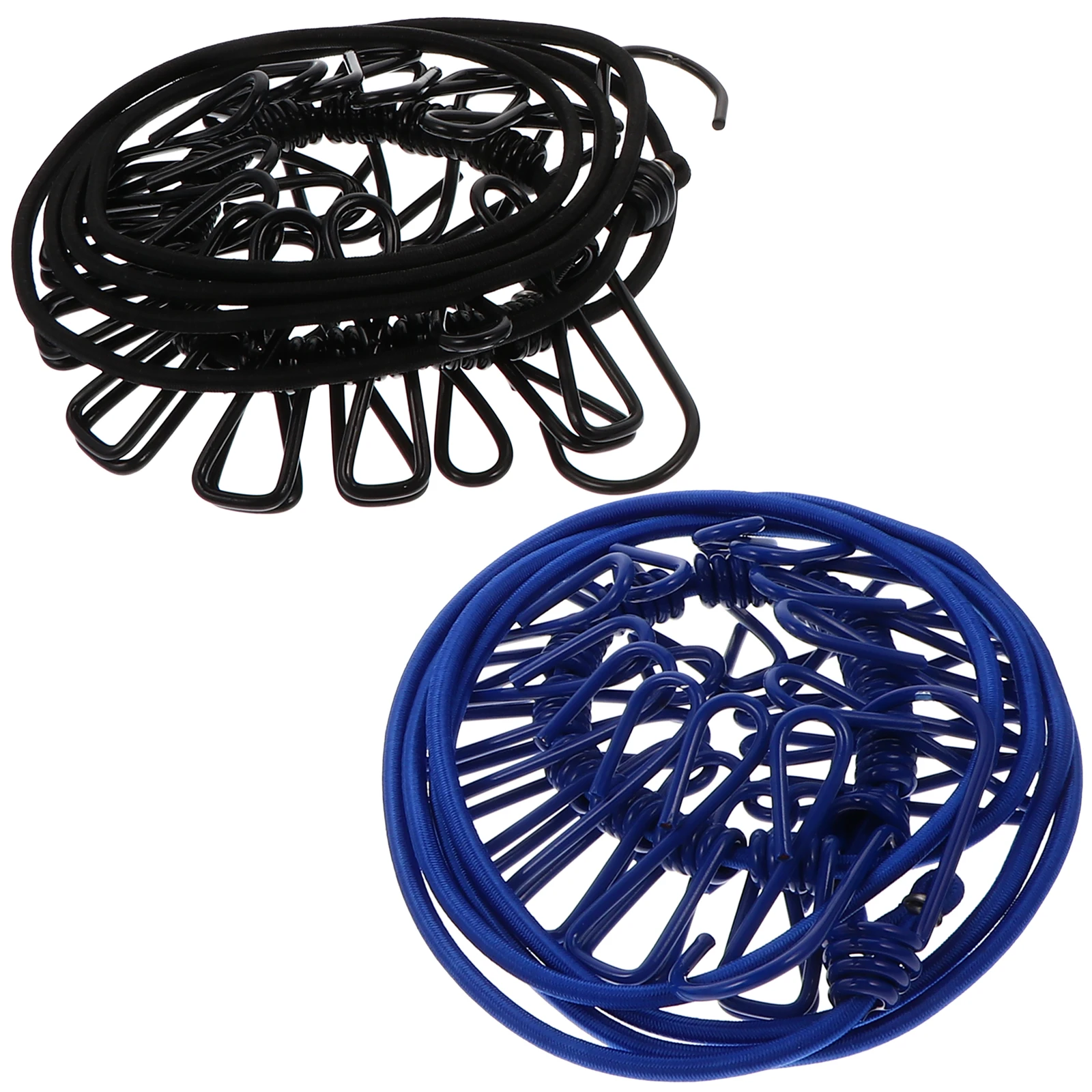 

2pcs Elastic Clotheslines Travel Camping Outdoor Indoor Windproof Ropes For Socks Underwear Tops Swimsuits TowelsScarves