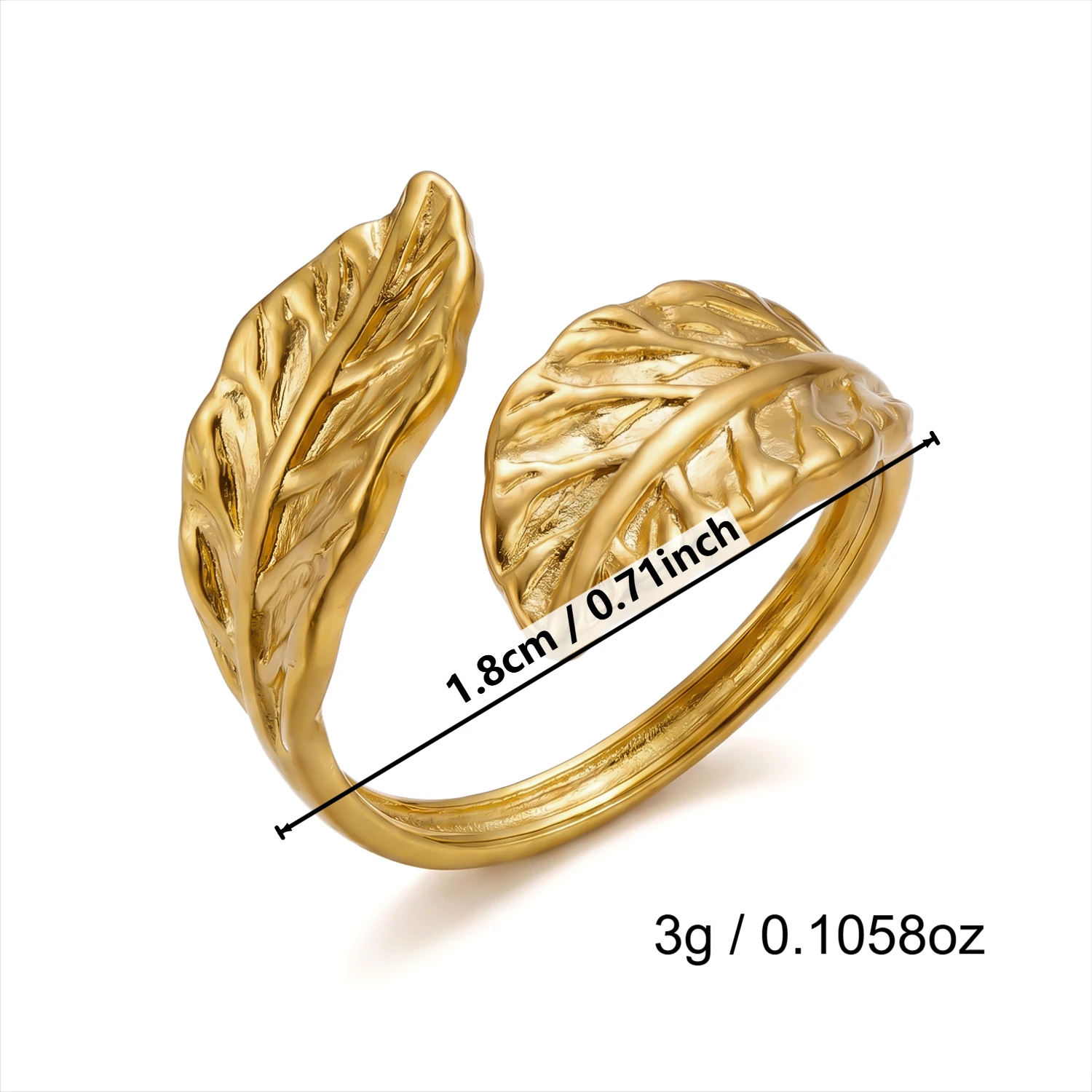 Gmai Vintage Unregelmäßige Edelstahl-PVD-beschichtete Ringe Set für Frauen Retro Hohl Geometrische Stapelbare Ringe Party Schmuck Geschenk – Detail 12