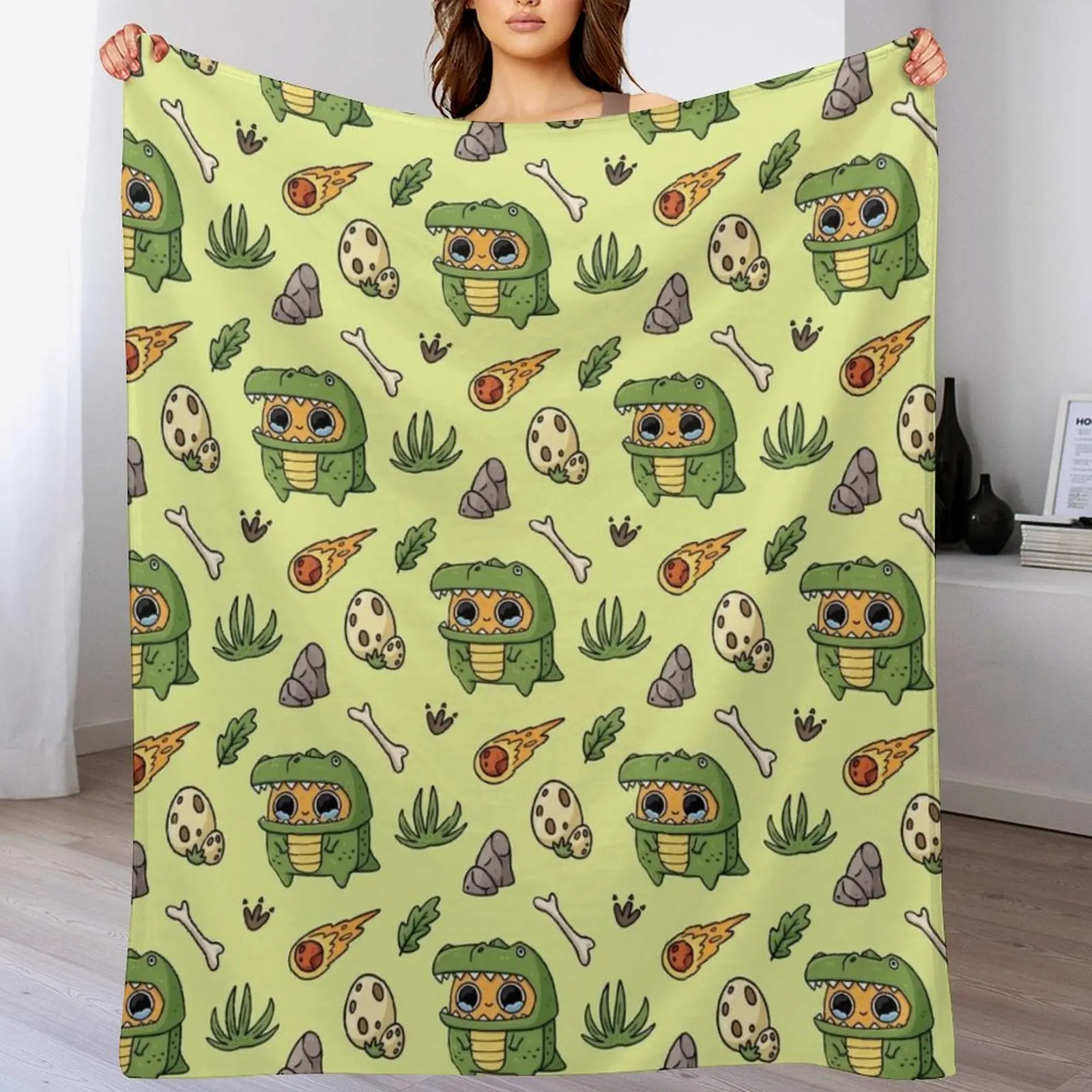 

Sad Nuggie Dino Throw Blanket Luxurious Soft Blanket Holiday Gift for Family