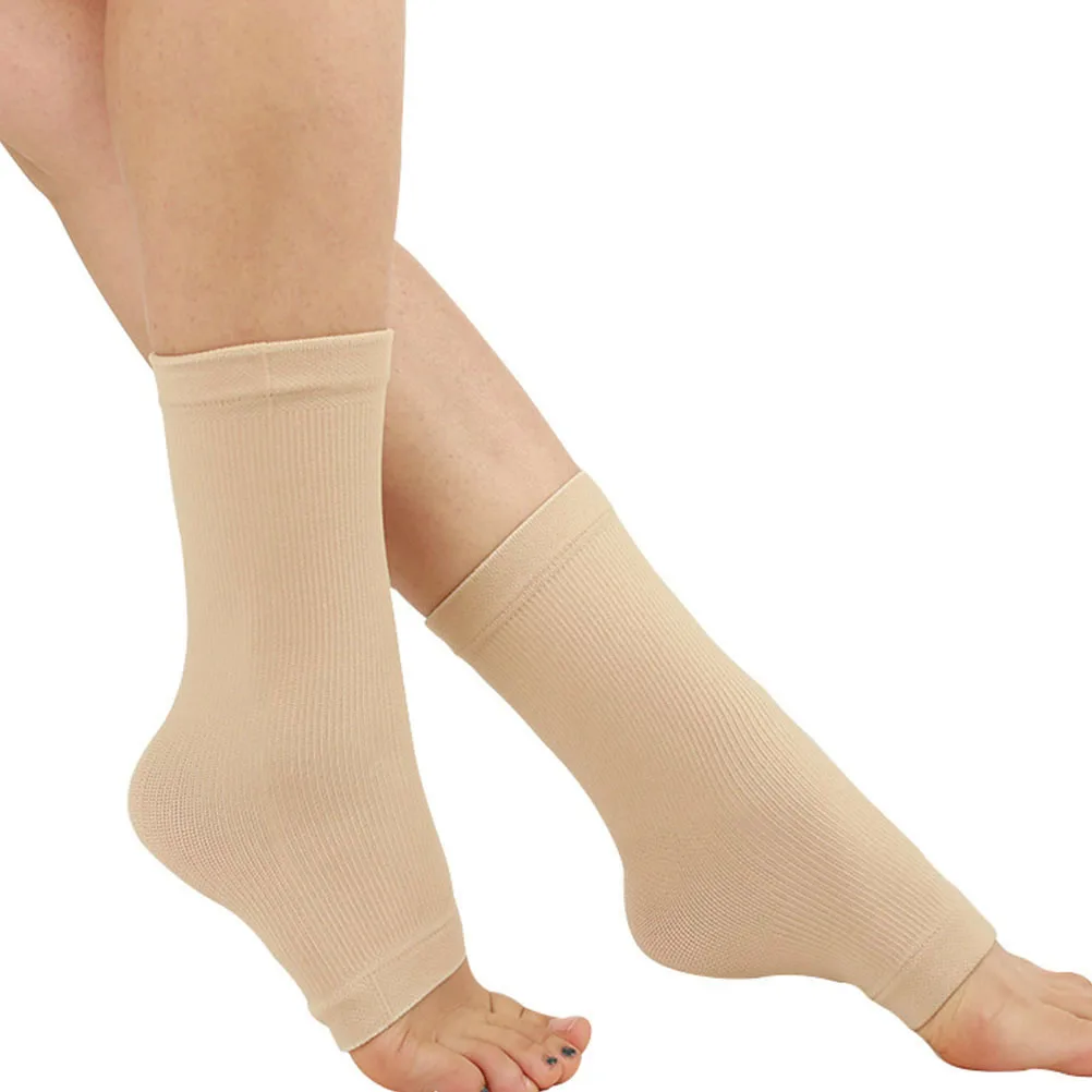 

2 шт., компрессионные носки с бандажами на лодыжку, дышащие, противоскользящие, облегчение боли в ногах, поддержка подошвенного фасциита, спортивное восстановление, лодыжка для взрослых