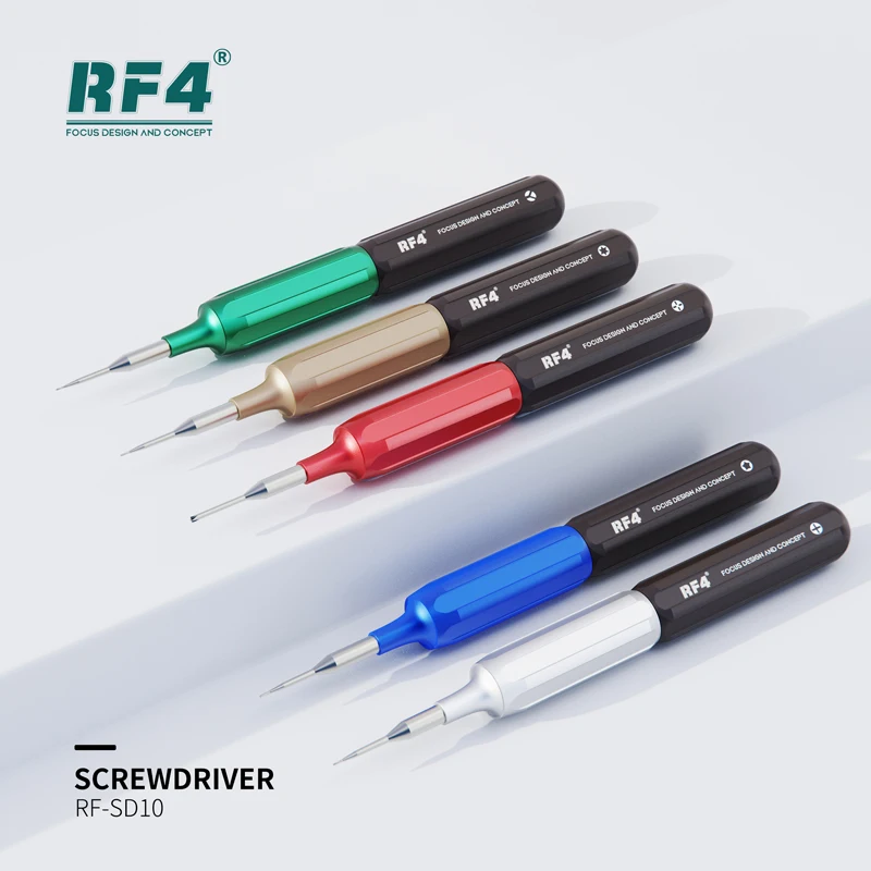 RF4 RF-SD10 Double-bearing 5 In1 Screwdriver Set Precision Silent for Phone Clock Watch Disassembly Relieve Screw Driver