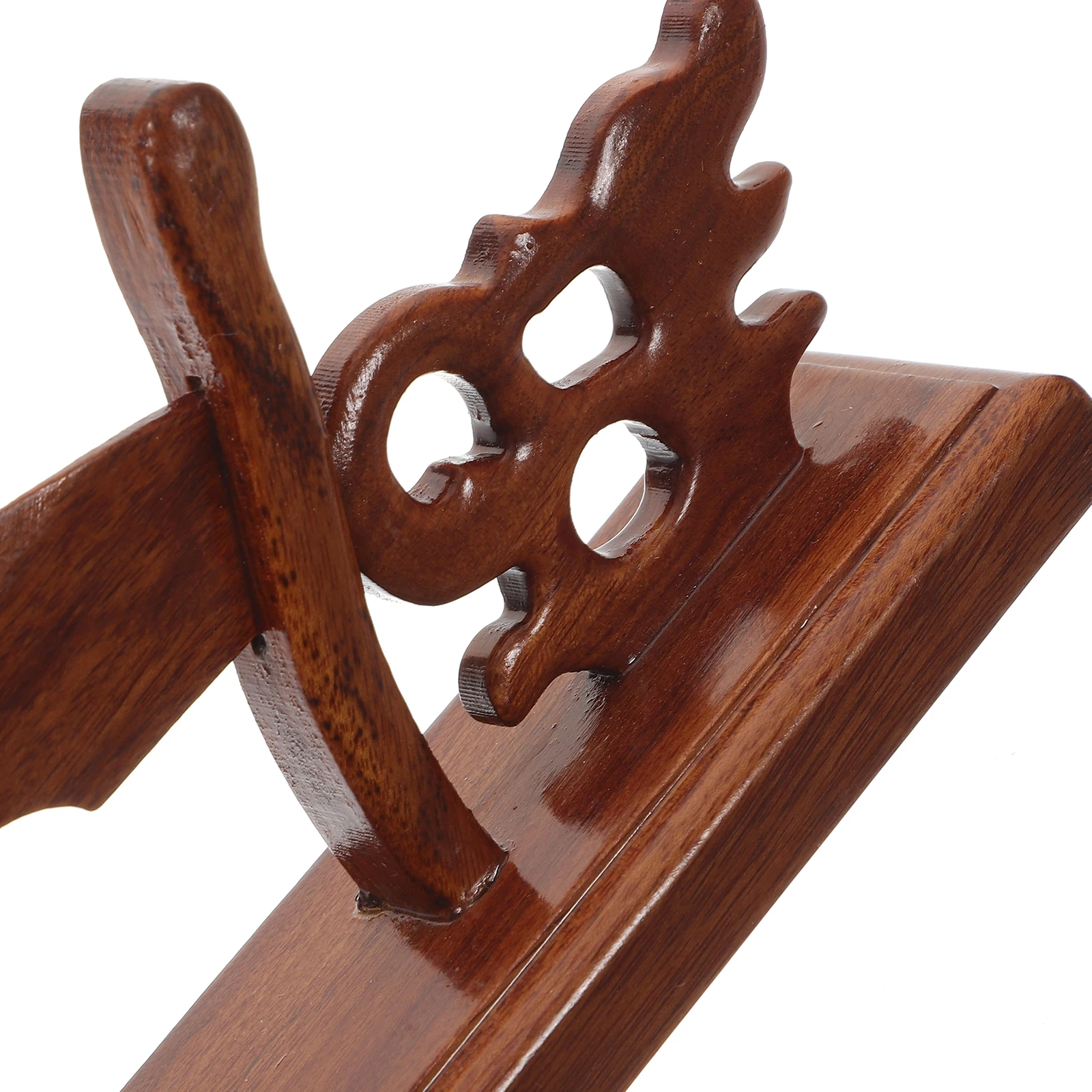

Wooden Circle Stand Display Rack for Hand Fans Traditional Decor Wooden Fans Stand Fan Holder Home nament Mini Model