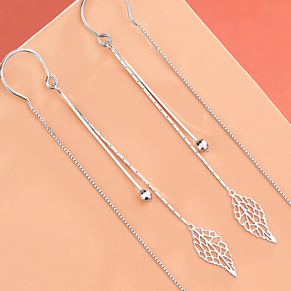 VOQ-Boucles d'oreilles pendantes en argent pour dames, boucles d'oreilles en forme de gland, cadeau de bijoux, mode de mariage, document, cuir chevelu