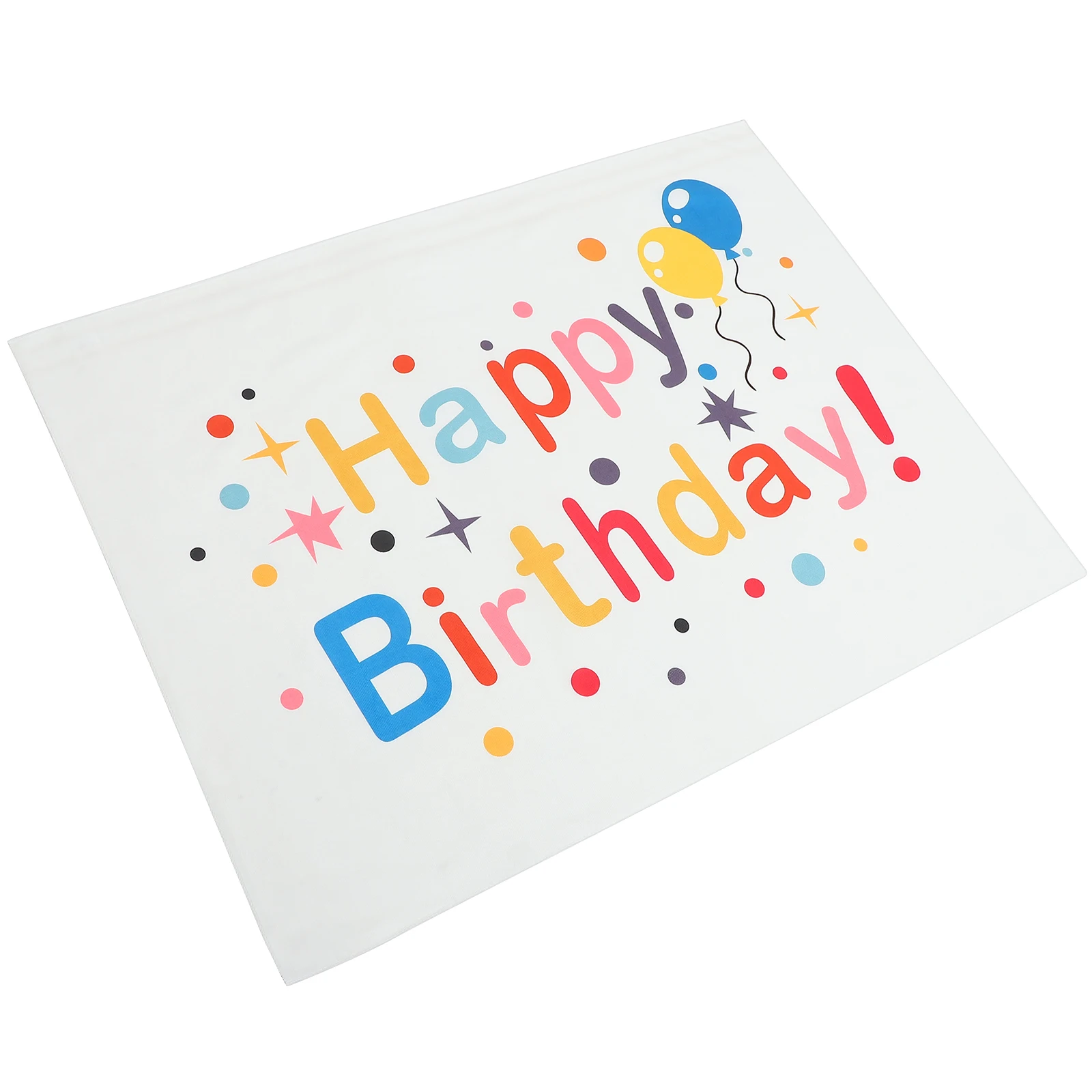 

Birthday Backdrop Photography Background Cloth Unique Polyester Child 1st Happy Banner Wall Hanging Reusable