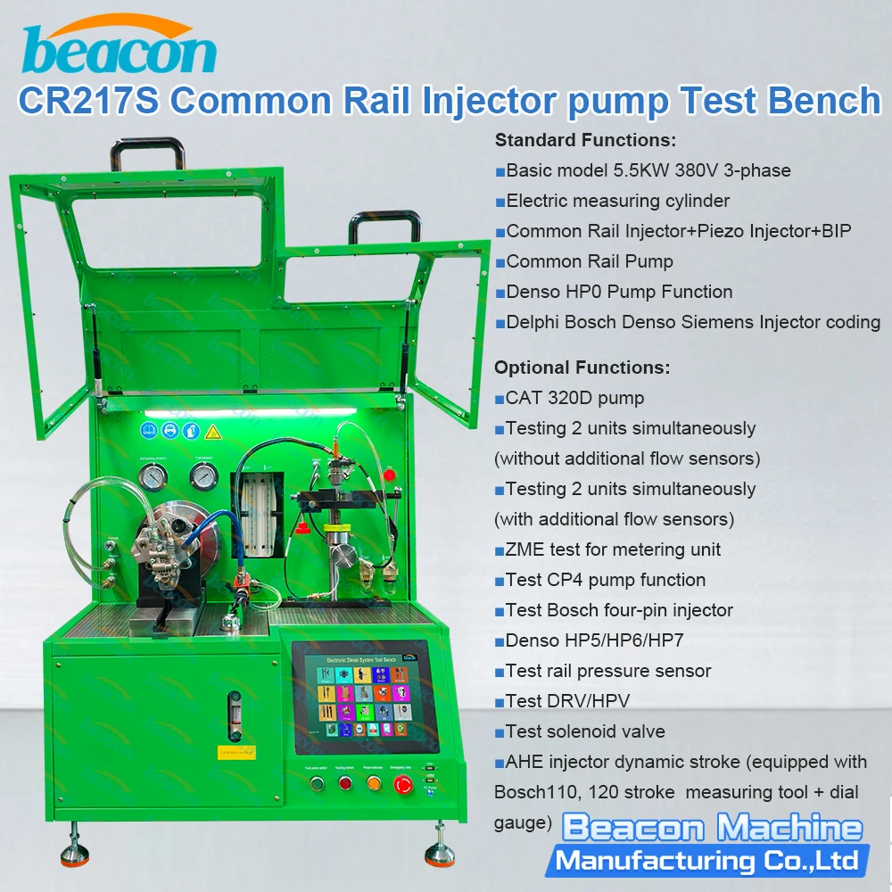 CR217S CR217 Diesel Pump Test Bench Common Rail Injector Repair Service Calibration Machine