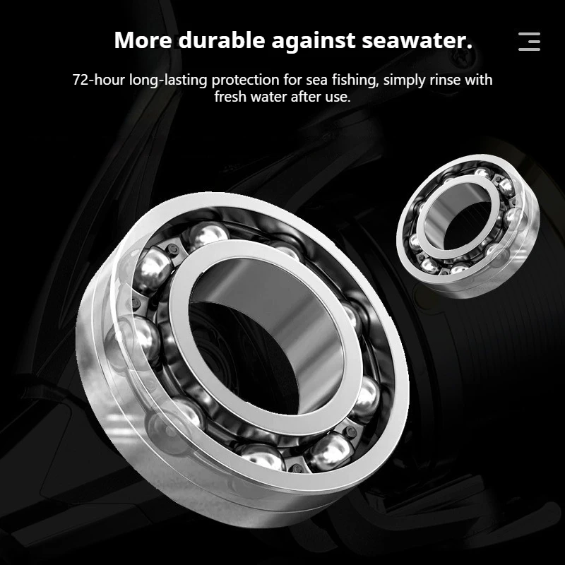 بكرة دوارة معدنية كبيرة الحجم 10000–14000، عجلة صيد بحرية طويلة للأسماك الكبيرة الثقيلة #3