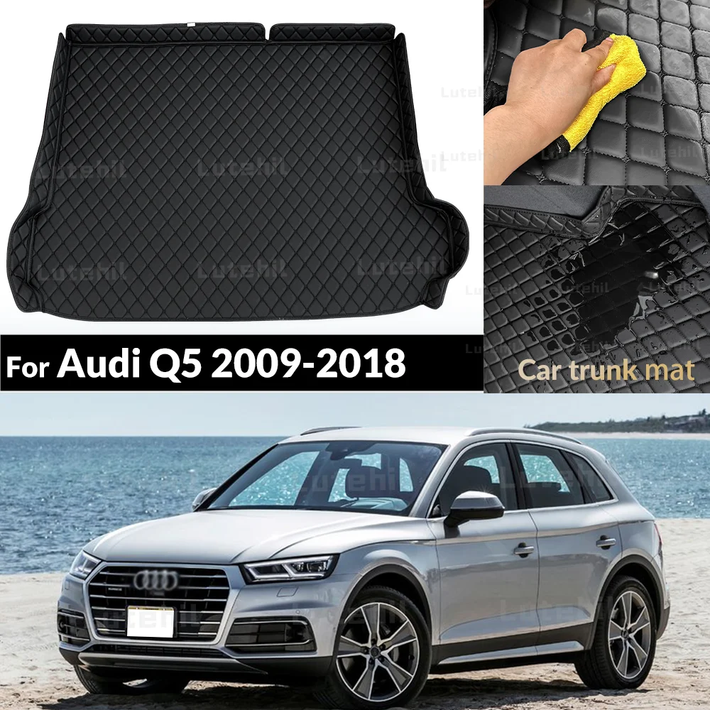 

Cargo Liner For Audi Q5 MK1 8R 2009-2018 17 16 15 14 13 12 Car Trunk Mat 3D Shaped Laser Measured Trunk Liners Protectors