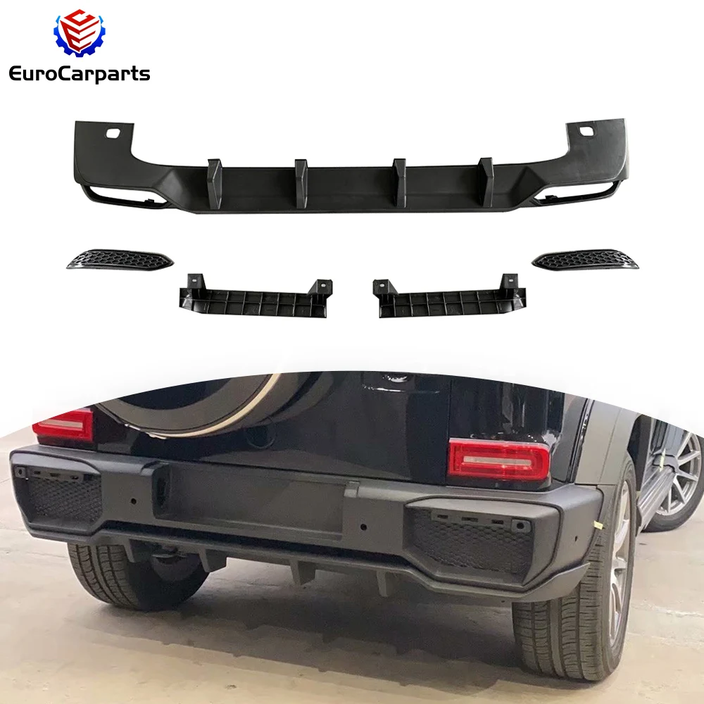 

G Class W464 W463A Rear Lip PP TC Style Exterior Accessories 2019 Year Up Rear Bumper Spoiler Rear Diffuser Tail Lower Lip