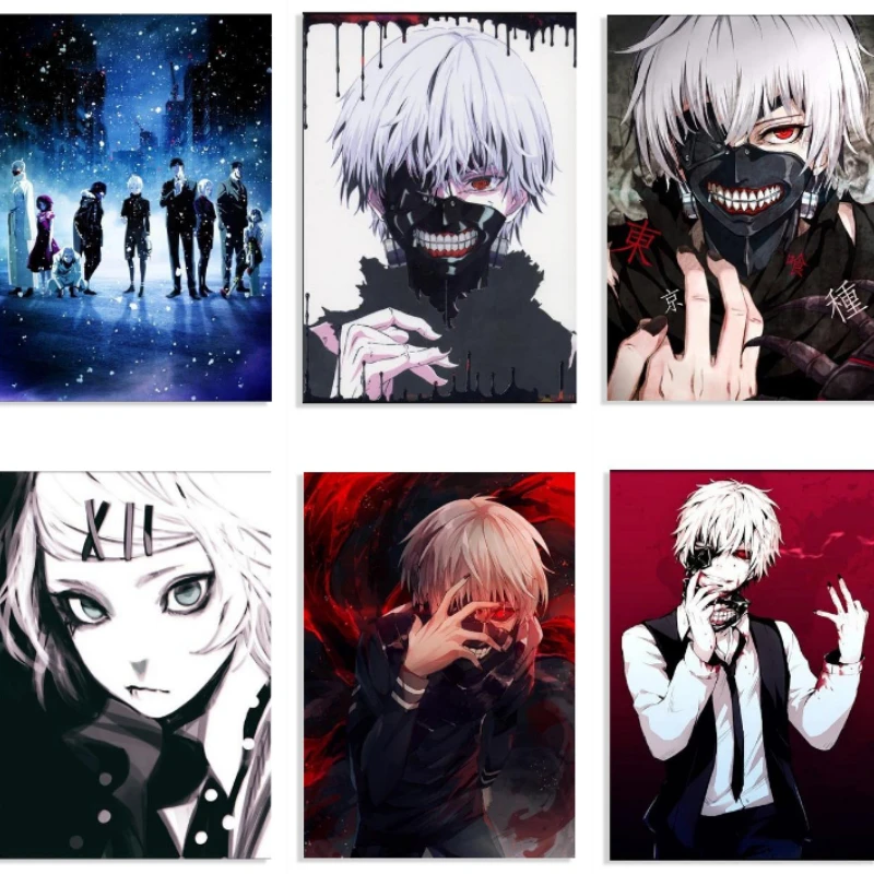 Malowanie numerami Tokyo Ghoul malowanie numerami malowanie według numerów dekoracja pokoju estetyczny wystrój domu