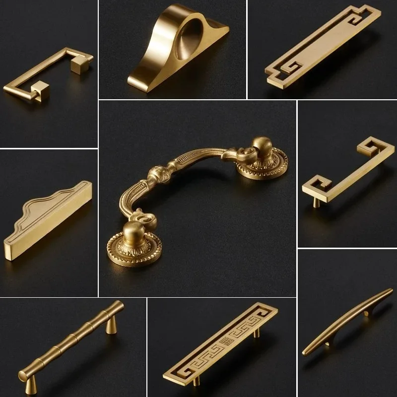 

Минималистичная ручка-кнопка из цельной латуни для шкафов, винных и кухонных гарнитуров, современная ручка для ящиков с отделкой под старину или полированная