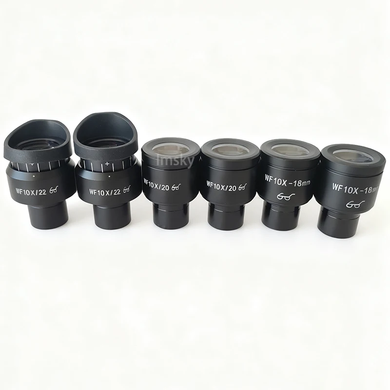 2 قطعة 23.2 مللي متر جبل WF5X 10X WF15X WF16X WF20X WF25X WF10X22 عدسة بصرية واسعة الزاوية للمجهر البيولوجي