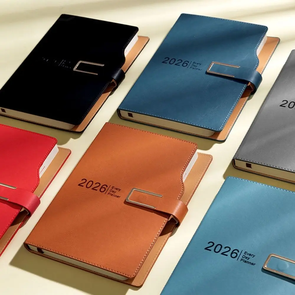 180 Pages 2026 Schedule Planner Notepad English Efficiency To-do List Notebook 12 Months Self-discipline Office Work Planner