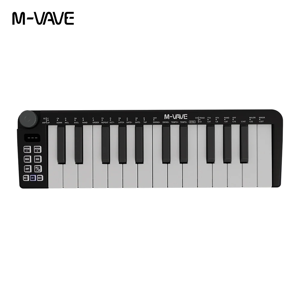 M-vave SMK-25 mini midiキーボード,キー,大文字と小文字の区別