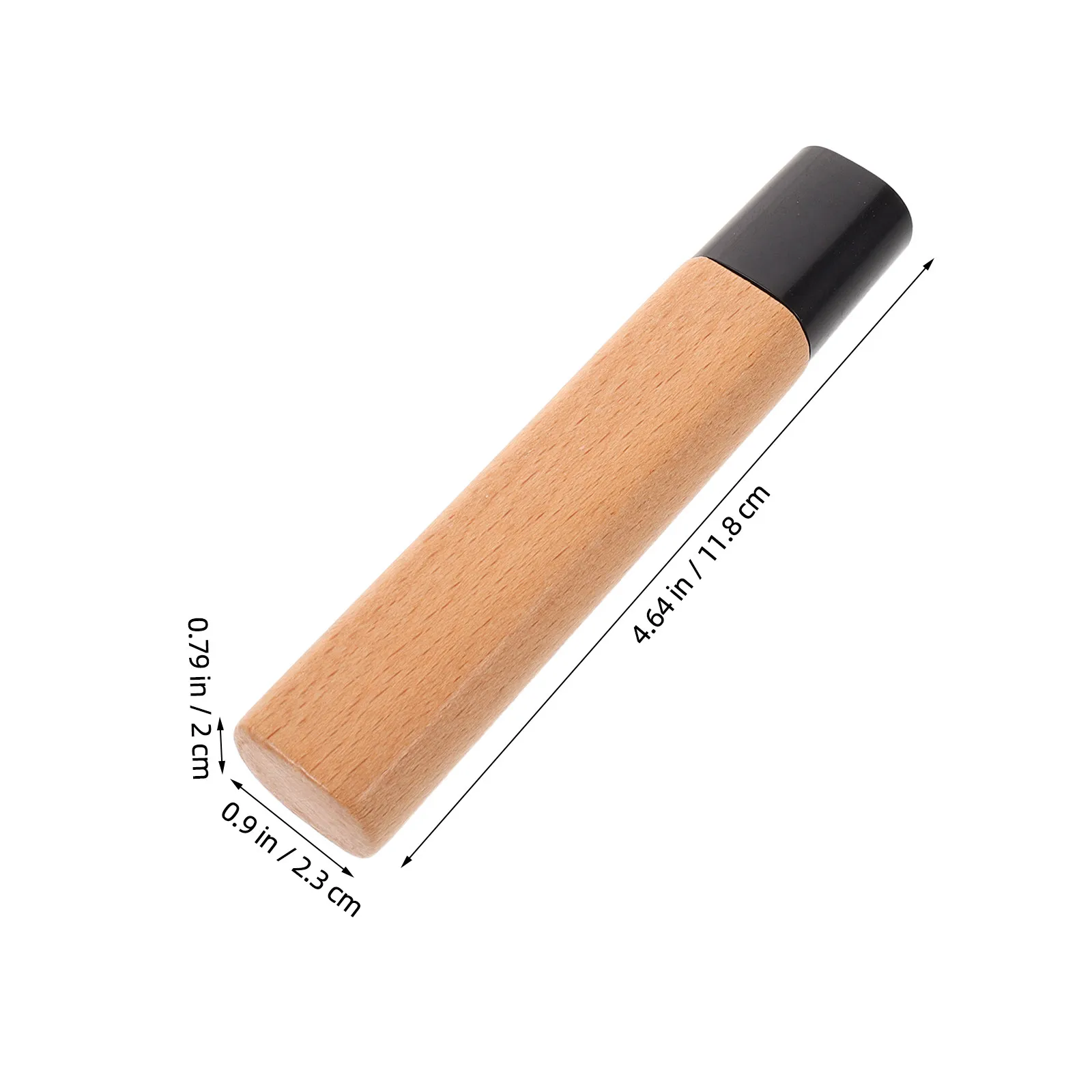 4Pcs Japanese Kitchen Knife Handle Replacement Wood 4.6 Inch Nakiri Handle DIY Upgrade for Sushi Sashimi Knife Repair Parts view 6