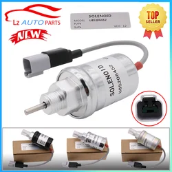 12V Fuel Shut Off Solenoid Valve U85206452 U85206520 for Perkins 402D 403D 404D 404C 403C Caterpillar Engine 3011C 3013C 3024C