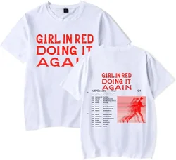 Girl in Red I'm Doing IT Again Baby Tour 2024 T-Shirt Women Men Fashion Summer Short Sleeve Streetwear