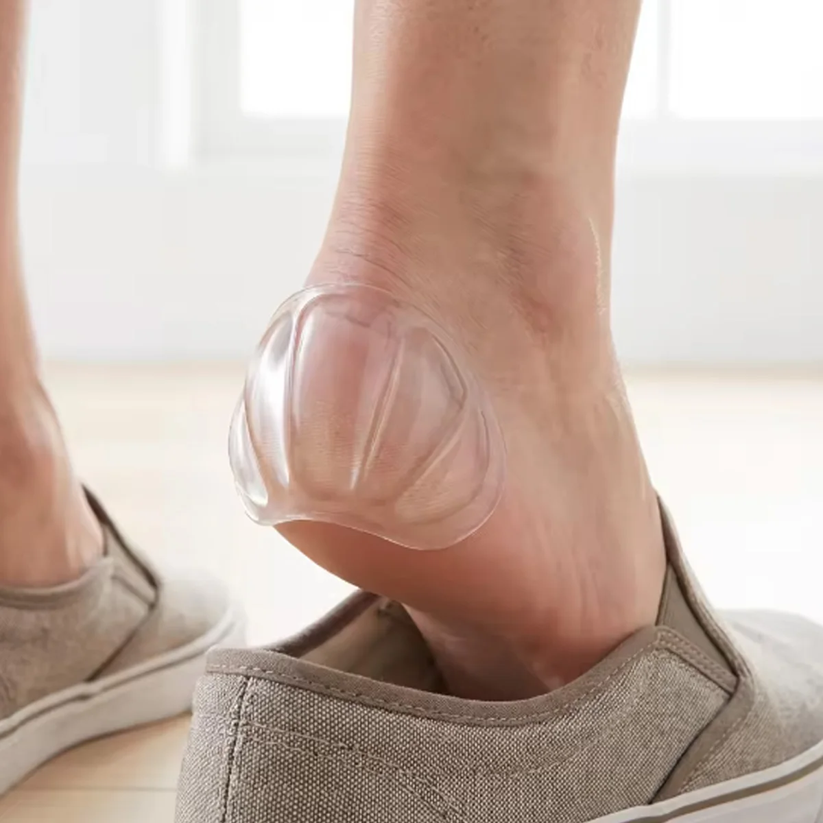 Transparente Silikon-Fersen- und Vorfußpolster, Leichte Atmungsaktive Komfort-Einlagen für High Heels & Sneakers Unisex