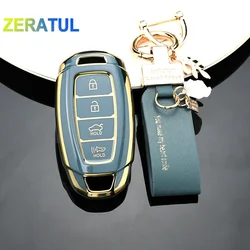 TPU Auto Shell Fob for Hyundai Elantra Grandeur Accent Solaris Sonata Palisade Kona Creta I20 I30 IX35 IX25 Car Key Case Cover