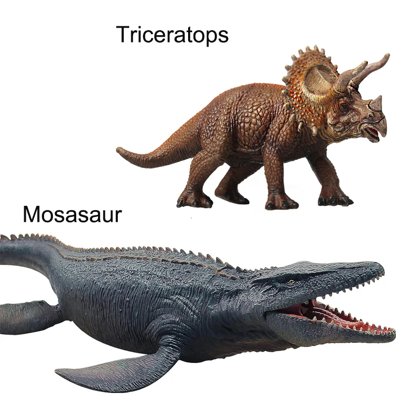 2PCS Jumbo Dinosaur Display Model Set, Realistic Dinosaur Figurines - Large Dino Collection & Gentle Playset for Boys and Girls