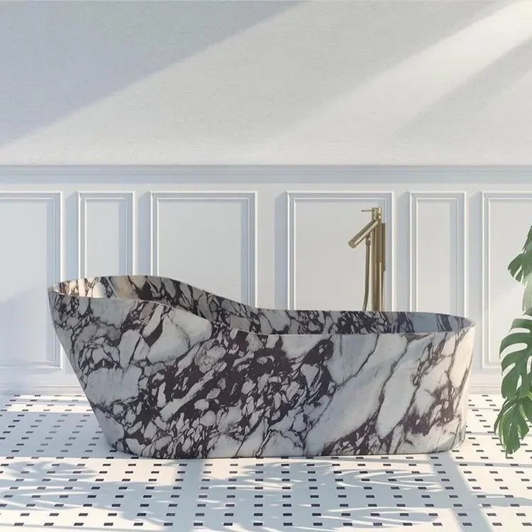 Marble solid surface natural freestanding