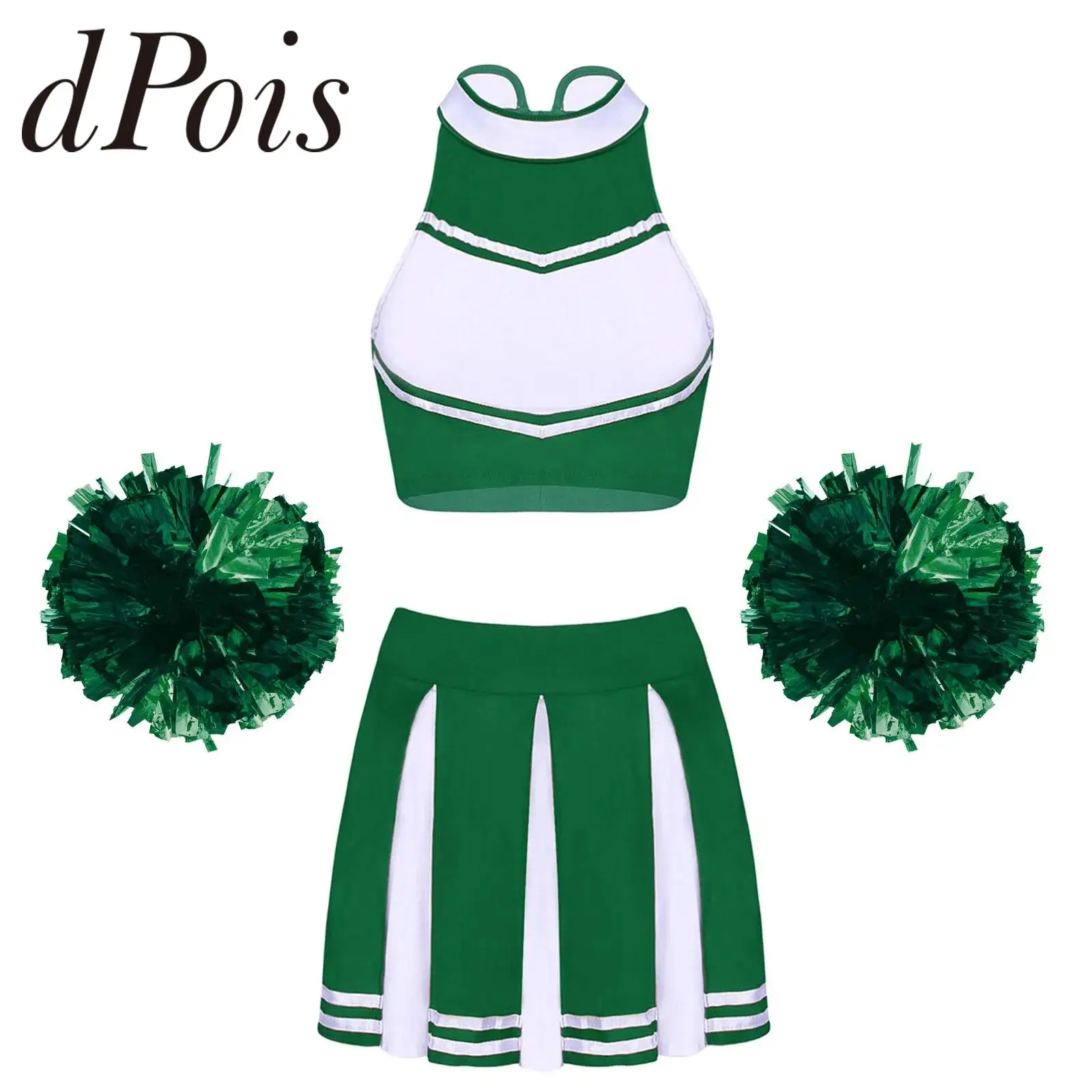 

Women Cheerleading Uniform Cosplay Costume Set School Girls Cheer Dance Outfit for Sports Performance Clothes Cheerlead Sets