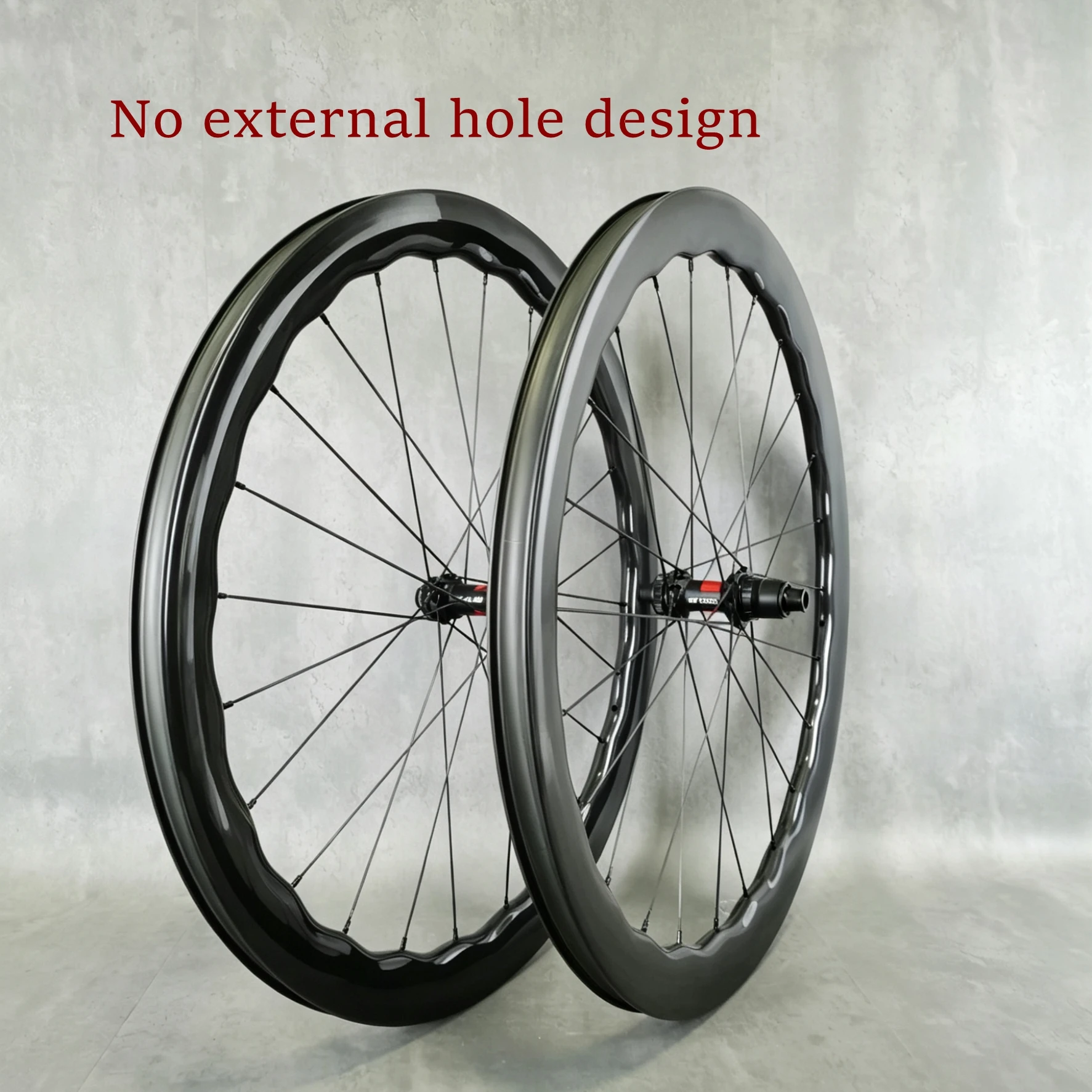 4550 Wave Disc Brake Wheelset Carbon Road Bike ,28mm width,Tubeless-ready, Ceramic hub,UD Glossy,pillar 1423 spoke, Custom logo