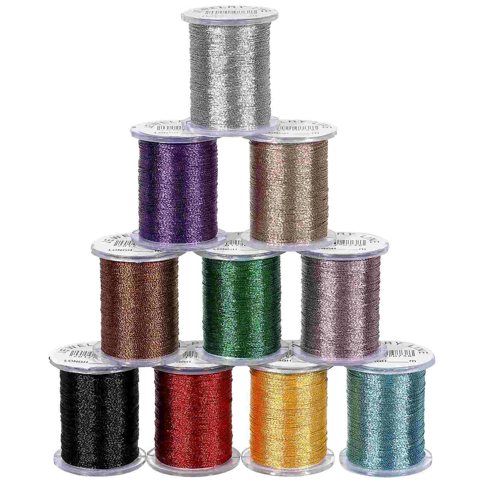 10 Pcs Jewelry Cord Necklace Sewing Thread Macrame Wire Knotting 03mm Trim Beaded Beading