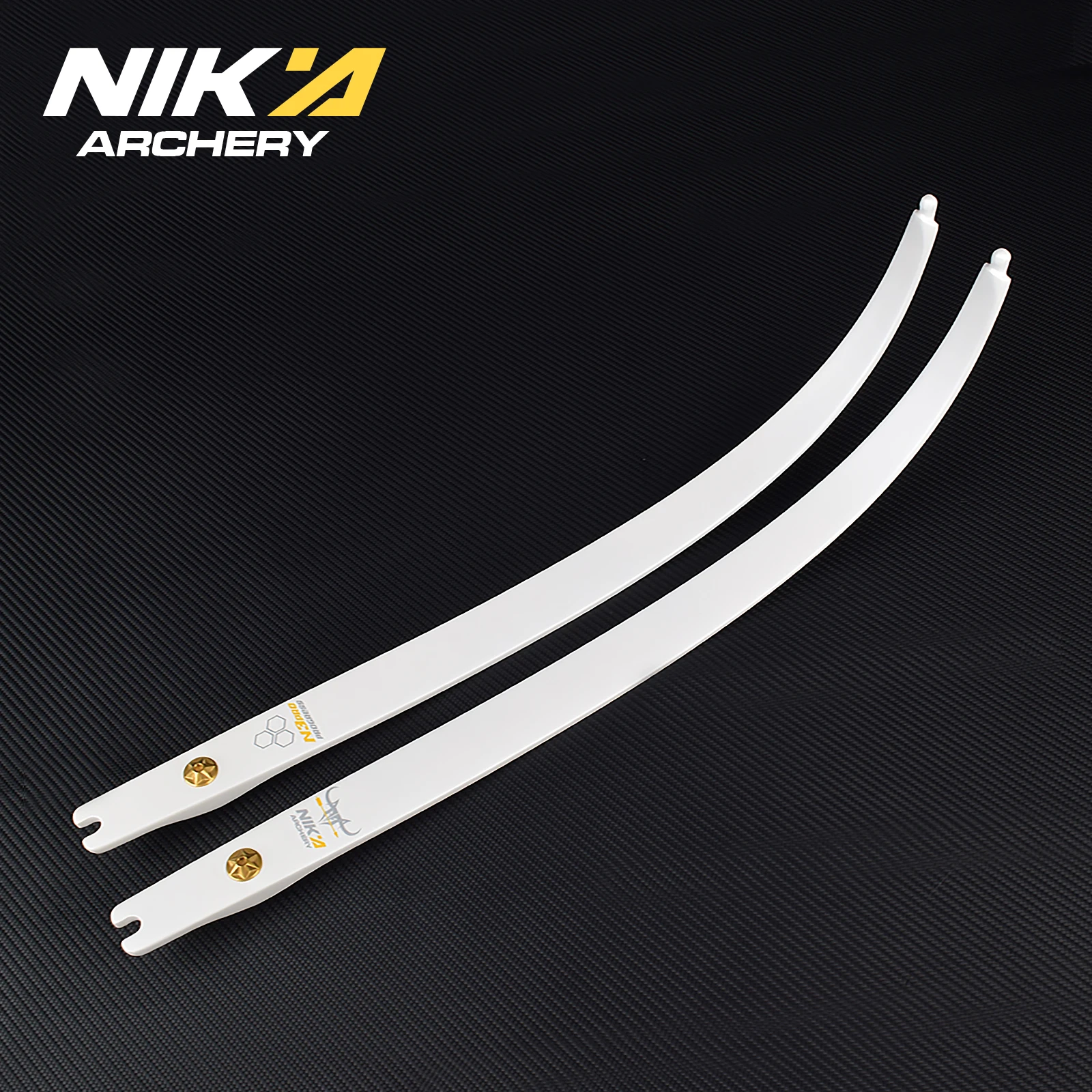 

1pair High Quality Archery Newest 66inch @25H N3 Pro Draw Weight 32-42lbs Limbs 100% Carbon Fiber Limbs Archery Competition