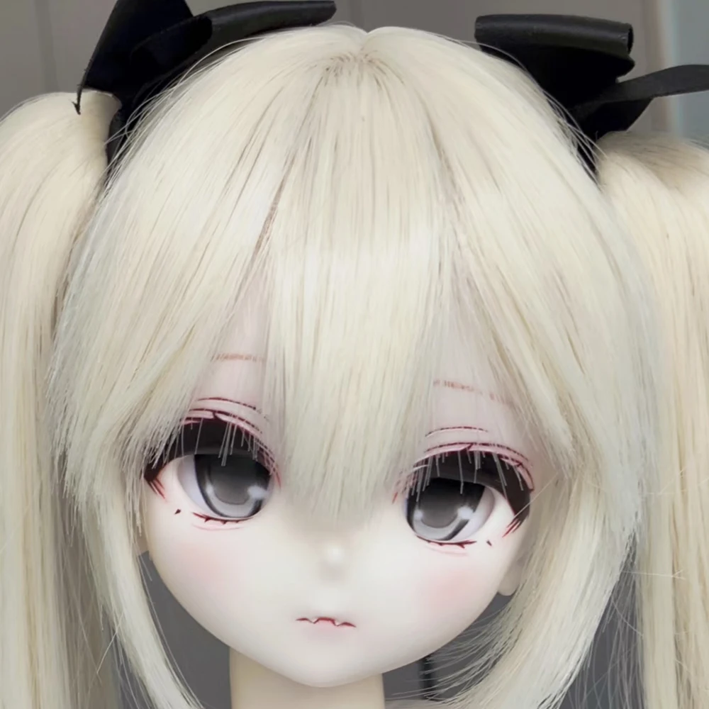Anime 1/4 BJD Doll Head Resin Material Women Doll Head DIY No Makeup Doll Toys Gifts