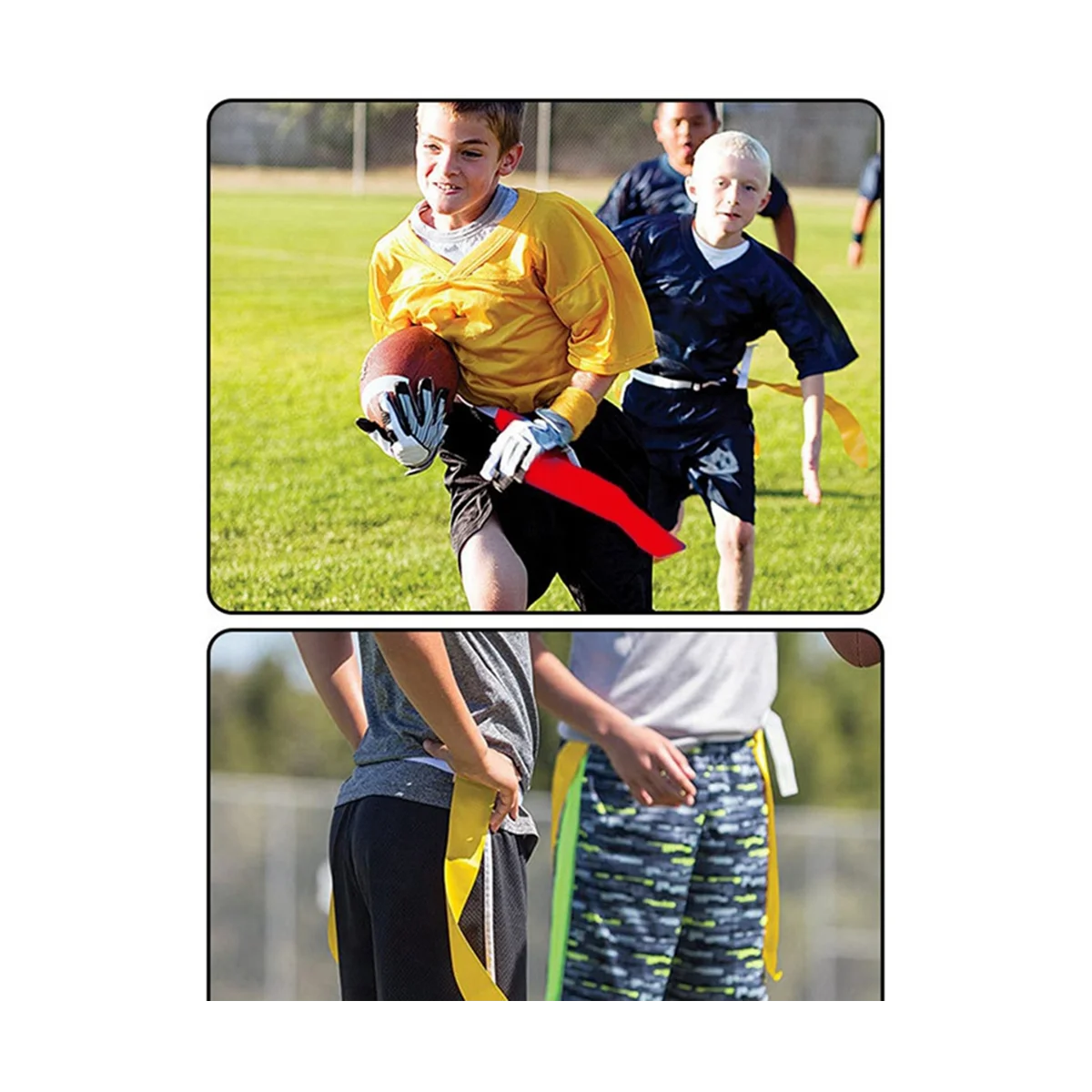 الرجبي الخصر العلم البلاستيكية غاسل الشباب حزام الرجبي لعبة سحب العلم المسيل للدموع العلم للفوز حزام العلم المدبب-ABWY