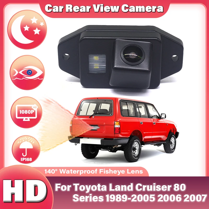 

CCD HD AHD Fisheye Rear View Camera For Toyota Land Cruiser 80 Series 1989-2007 Car Bakcup Reverse Parking Monitor Night Vision
