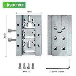 LASER TREE Laser Module Sliding Plate Laser Head Sliding Rack for Laser Engraving Module Head Woodworking Tools and Accessories