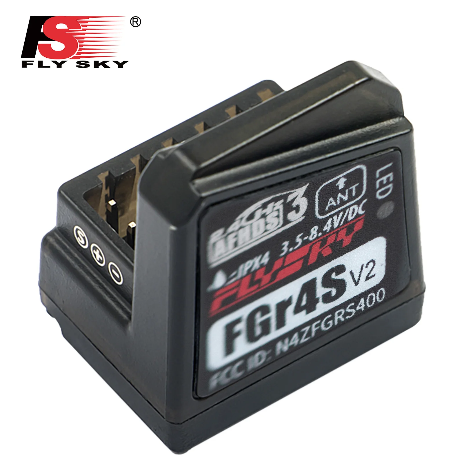 Fly sky FGR4S V2 Receiver AFHDS Single-Antenna Bidirectional PWM /PPM / IBUS Output Receiver for fly sky NB4 PL18 RC Transmitter