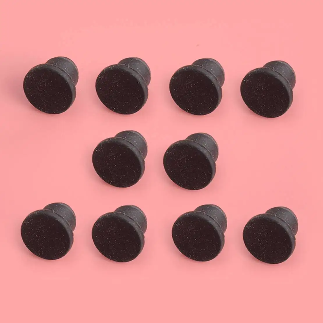 10pcs Brake Bleed Nipple Cover Grease Screw Dust Cap Black Rubber