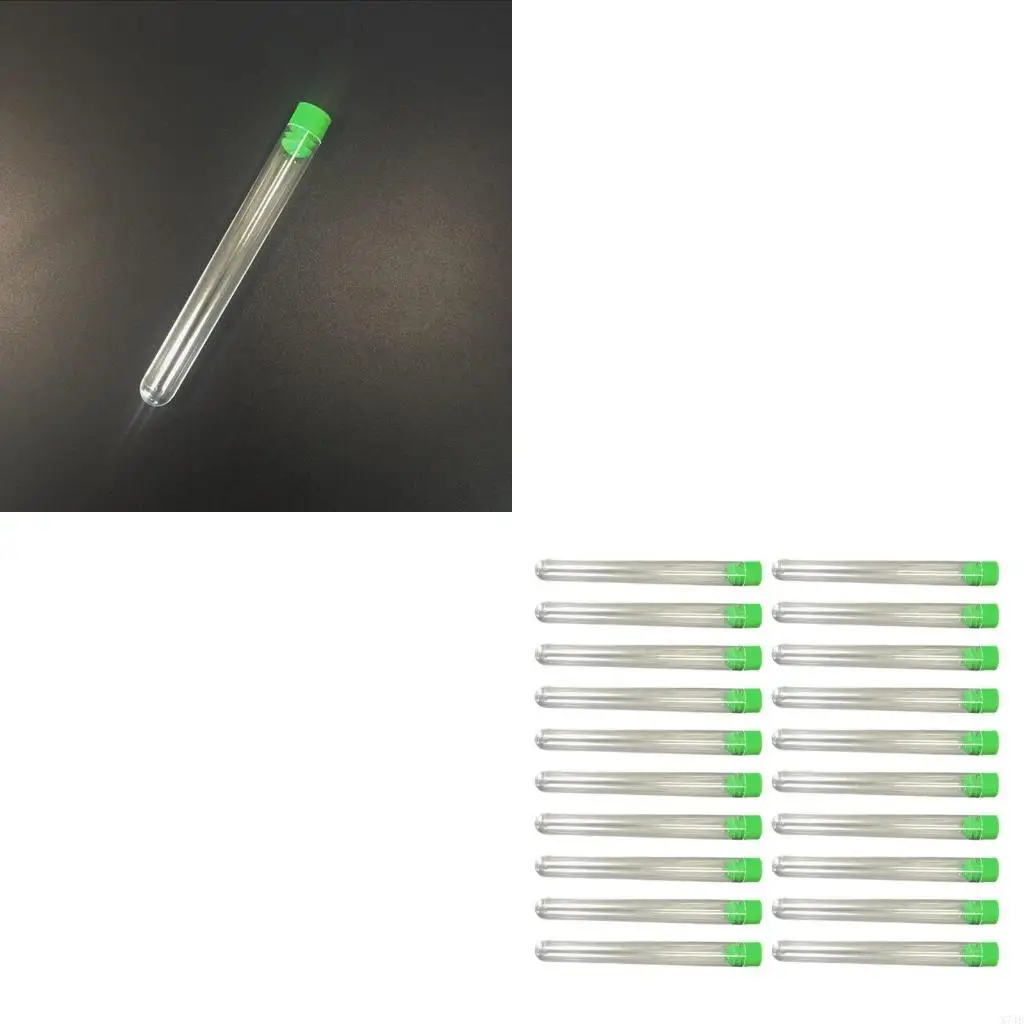 

Clear Needle Bottles with Airtight Caps Leakproof Clear Plastic Tubes for Jewelry Making Sealed Bead Storage Bottle