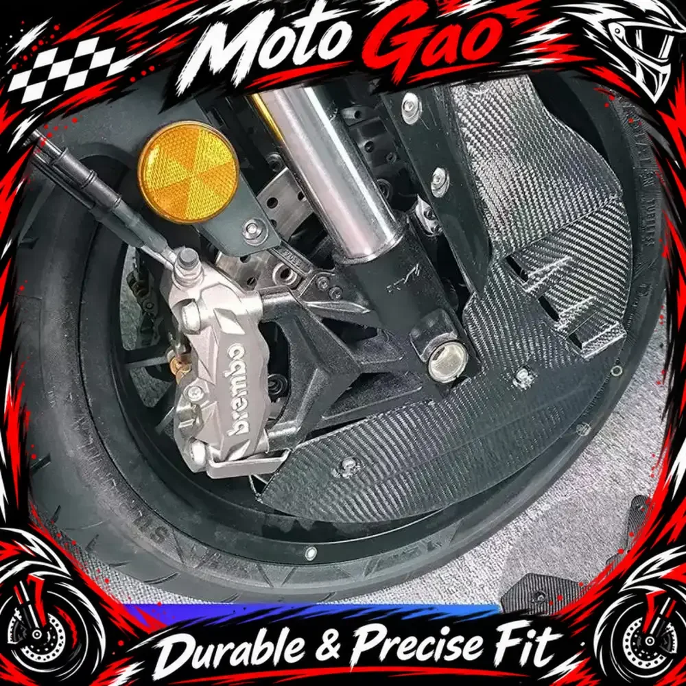 【Precise Fit】FOR QJMOTOR SRK600RR Aftermarket Parts: Carbon Fiber Brake Disc Protector