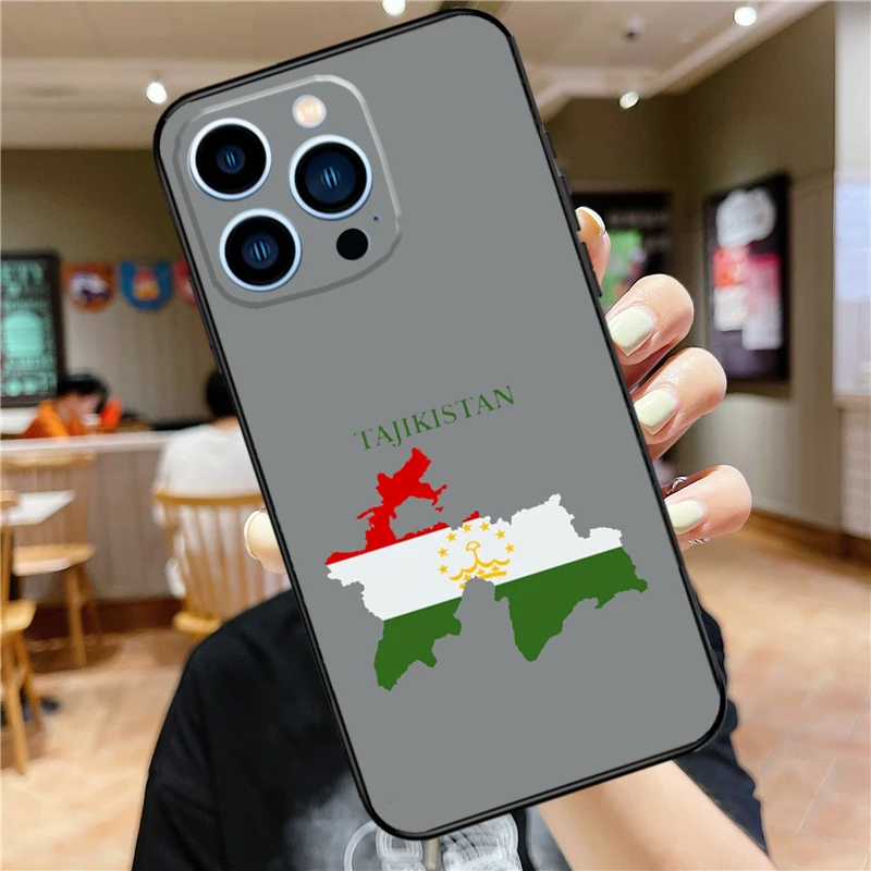 Tajikistan Flag Case For iPhone 16 15 11 12 13 14 Pro Max XS XR X 7 8 Plus 12 13 Mini Soft Cover