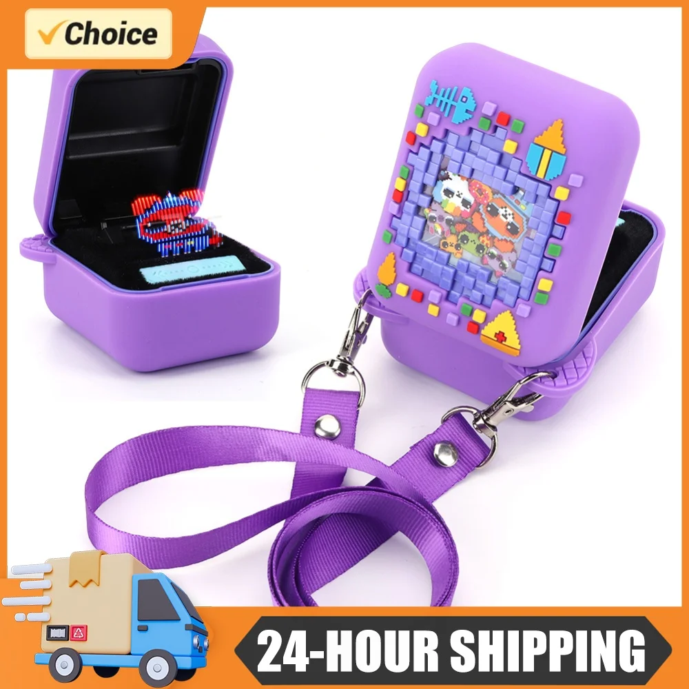 Silicone Case for Interactive Digital Pet Protective Cover with Lanyard Waterproof Shockproof Carrying Case for Virtual Pet