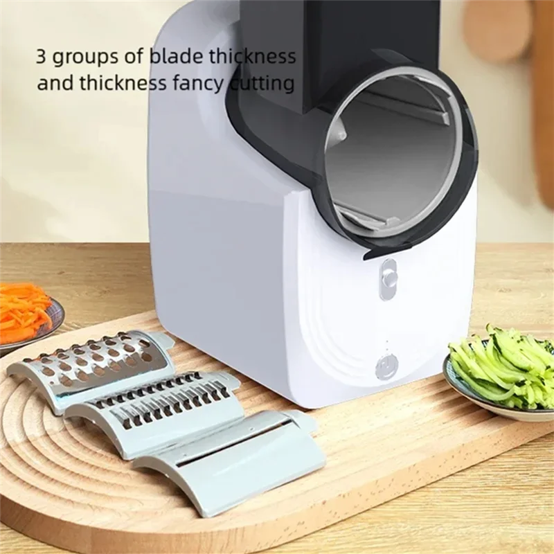 A01V-Kitchen Electric Vegetable Cutter Multi-Function Household Vegetable Slicer Shredder Automatic