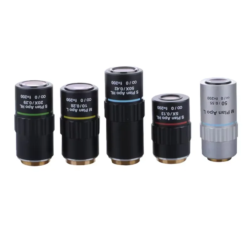 Lange werkafstand Objectief CCW-2X/5X/10X/20X/50X/100X/20XD/50XD Infinity Gecorrigeerd