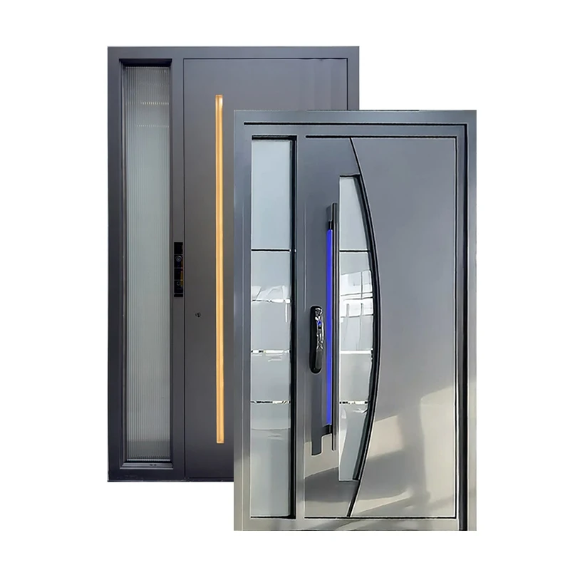 

Новинка: Современная алюминиевая входная дверь для виллы, наружная, лучшая для главного входа, с водонепроницаемыми характеристиками