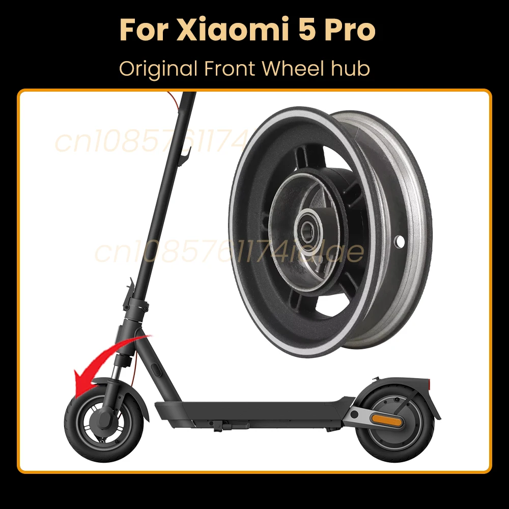 

Оригинальный обод ступицы переднего колеса для электрического скутера Xiaomi 5 Pro, сменный обод из сплава, легко устанавливаемые детали переднего колеса