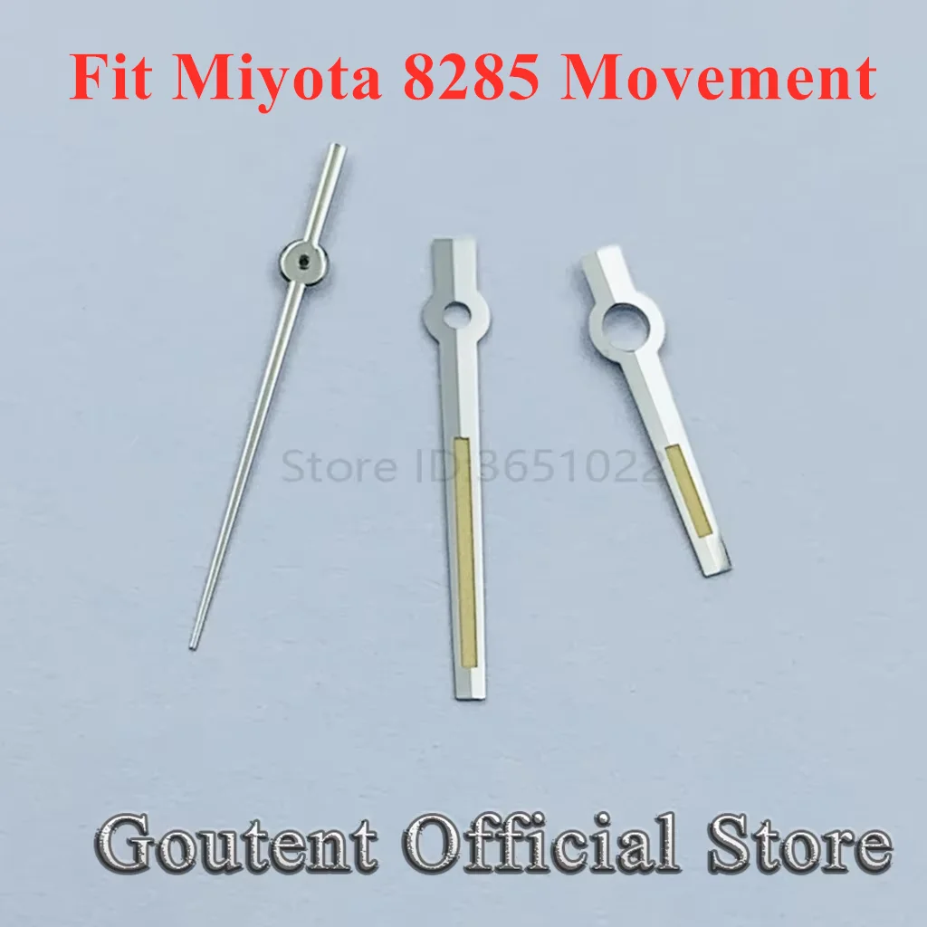 Goutent Green Luminous Silver Orange Watch Hands Fit  Miyota 8285 Movement Watch accessories