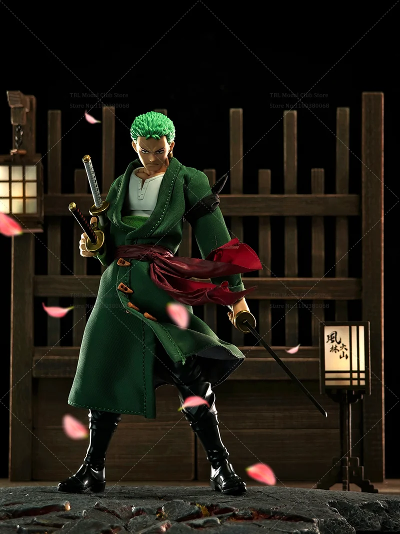 Ropa masculina a escala 1/12, una pieza, Roronoa Zoro, cazador de recompensas, Anime japonés para SHF, figura de acción de 6 pulgadas, accesorios de escena de soldado