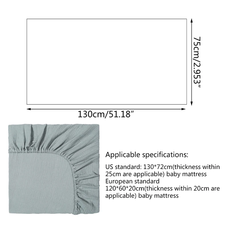 Sábana ajustable para cuna, almohadilla para cesta, sábanas ajustables, cambiador, funda para cama cuna