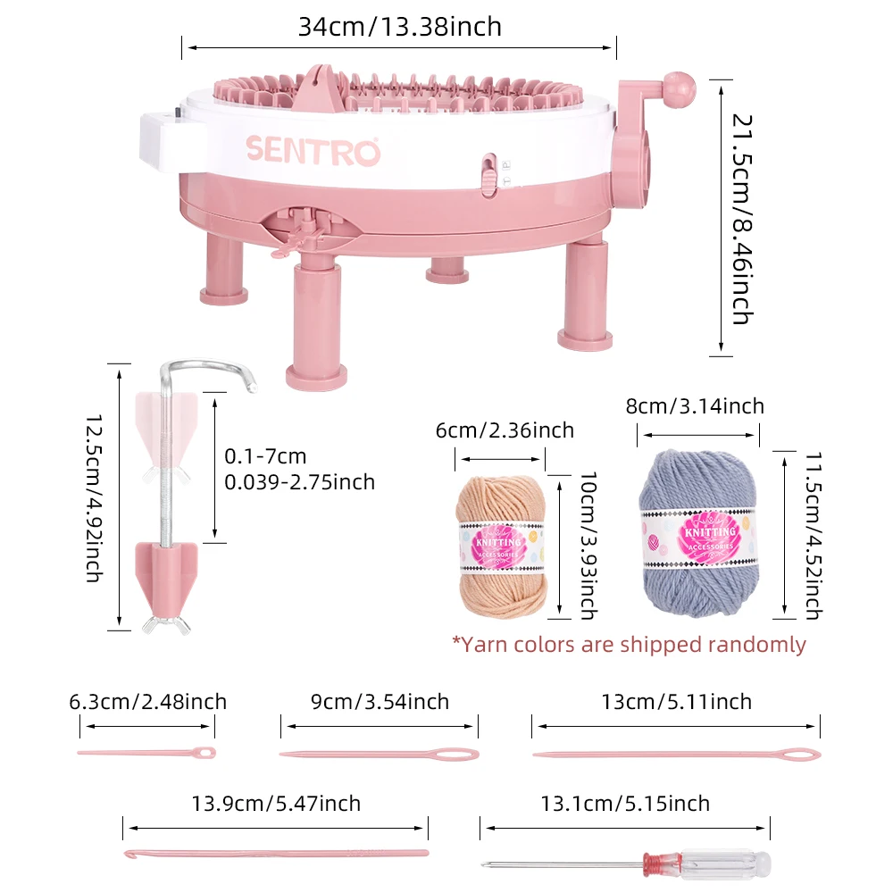 SENTRO Strickmaschine, 48 Nadeln mit Reihenzähler, Häkeln, Stricken, neues Produkt, Webstuhlmaschine für Anfänger, DIY-Webwerkzeuge