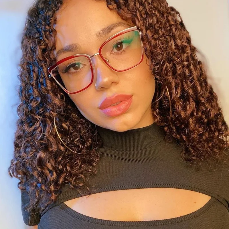 JMISUS High-quality Metal Cat Eye Prescription Glasses Custom Woman Butterfly Optical Eyeglasses Myopia Photochromic Sunglasses - Image 2