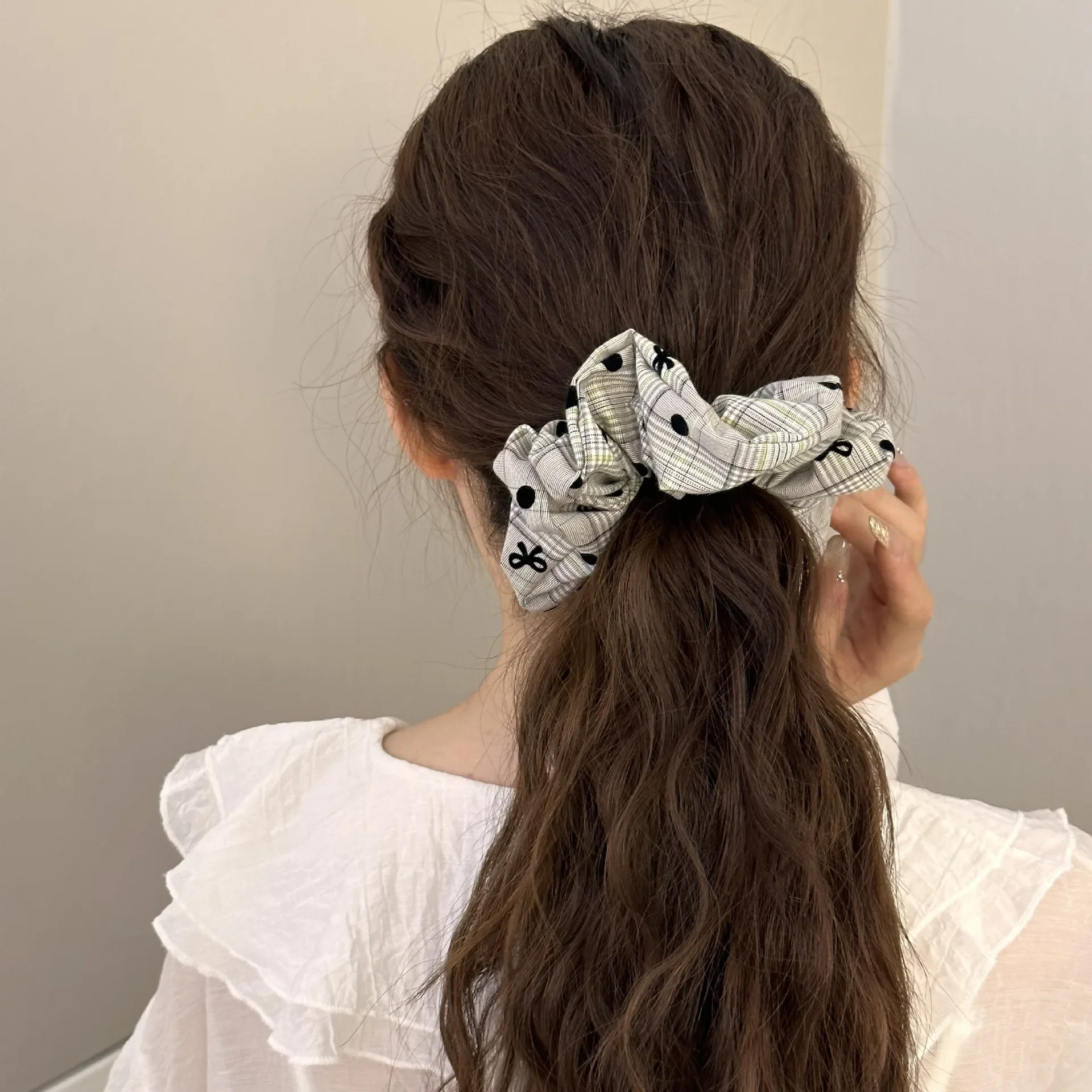 Set scrunchies hair band yoga for women girl bow headband accessories korean vintage popular leading fashion Hoops kpop new Gift